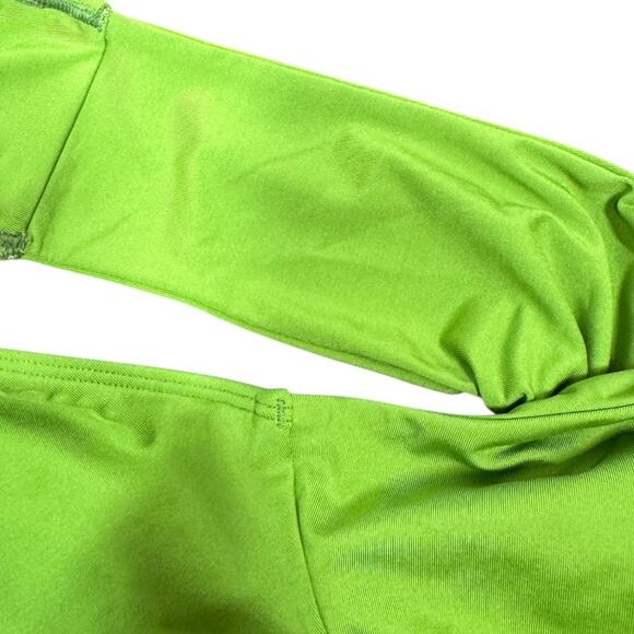 Monday Swimwear Bordeaux One Piece Swimsuit Medium Cypress Green Tie Back - Picture 9 of 10